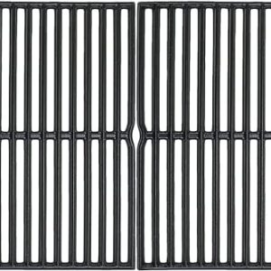 Uniflasy 15 Inch Cast Iron Grill Cooking Grid Grate for Weber Old Spirit 200 Series, Spirit E/S 200 & 210 with Side Control Panel, Spirit 500, Genesis Silver A, for Weber 7522 7523 7521 65904 65905