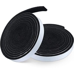 bbq gasket black grill tape high temp grill seal self stick gasket, 7.5 ft length 1/8 inch thickness (2, 0.5 inch wide)