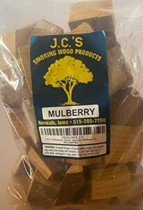j.c.'s smoking wood chunks - gallon sized bag - mulberry