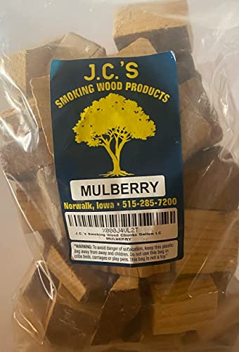 J.C.'s Smoking Wood Chunks - Gallon Sized Bag - Mulberry