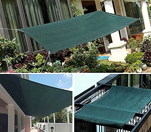 ALBN 75% Shade Netting Sunblock Shade Cloth Net Mesh Tarp HDPE UV-Resistant Protection Plants Flowers Outdoor Shade Screen, with Rope (Color : Green, Size : 3x4m)