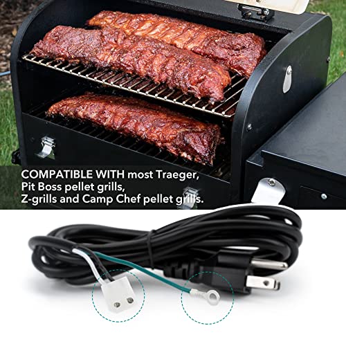 Stanbroil Power Cord Replacement for Traeger and Pit Boss Wood Pellet Smoker Grill, 8 Feet