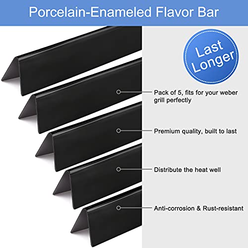 Criditpid 17.5 inch 7620 7621 Flavorizer Bars for Weber Genesis 300 Series, E310, S310, E320, E330, S330, EP310, EP320, EP330 Grill with Front-Mounted Control, 7620 Flavorizer Bars Replacement