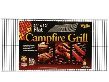 Campfire Grill Grid or BBQ Replacement Grate, 12"x24"