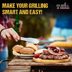 Grill mat Set of 3 - Non Stick BBQ Grill Sheets Reusable - Grill Pads Nonstick - Baking Grilling Mats compatible with Charcoal Gas Weber Charbroil Traeger Grills - Outdoor Barbecue Accessories Black