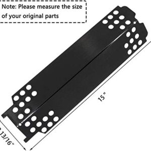 Criditpid BBQ-Element Grill Heat Plate Shield Replacement Parts for CharBroil 463436215, 463436213, 467300115, Porcelain Steel Burner Cover for CharBroil G432-0096-W1. (4 Pack)