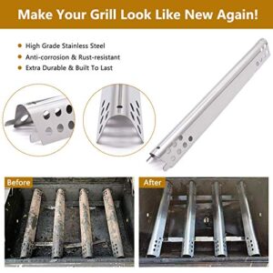 Criditpid Grill Replacement Part for Charbroil 463625217 463625219 463673519 463673019 463347017 463673517 463673017 463275517 463342119, 2Pack Grill Burner Heat Plate Ignitors Crossover Tube