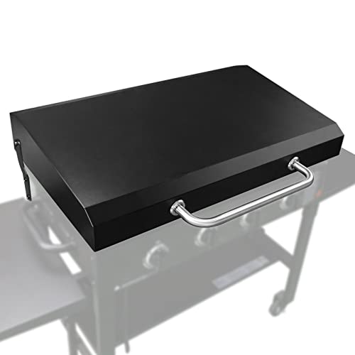 Utheer Hinged Lid for Blackstone Griddle 36"，Hard Cover Hood for Blackstone Table Top Griddle, 36 Inch Griddle Lid Storage Cover- Black Griddle Acceessories