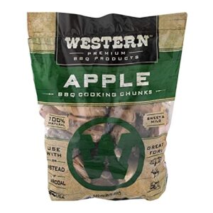western premium bbq products apple bbq cooking chunks, 549 cu in (pack of 1)