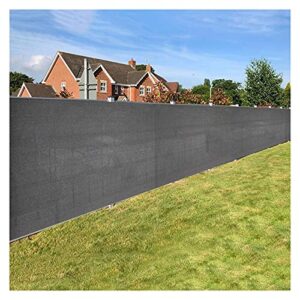 albn 85% balcony privacy screen windscreen fence cover weatherproof with eyelet hdpe tear resistance for outdoor/yard wall/site/garden (color : gray, size : 1.8x3m)