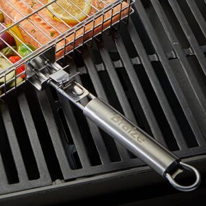 BRAIZE Extra Handle for Kabob Grilling Baskets - Grill baskets for outdoor grill accessories for outdoor grill, barbeque grill accessories, bbq accessories grill vegetable basket - Fish grill basket vegetable grill basket. Grilling accessories for campfir