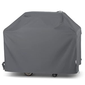 unicook grill cover 55 inch, heavy duty waterproof bbq cover, fade resistant bbq grill cover, compatible with weber, char-broil, nexgrill and more grills, protect your grill like new, grey