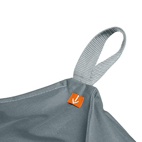 Classic Accessories Storigami Easy Fold Water-Resistant 58 Inch BBQ Grill Cover, Monument Grey