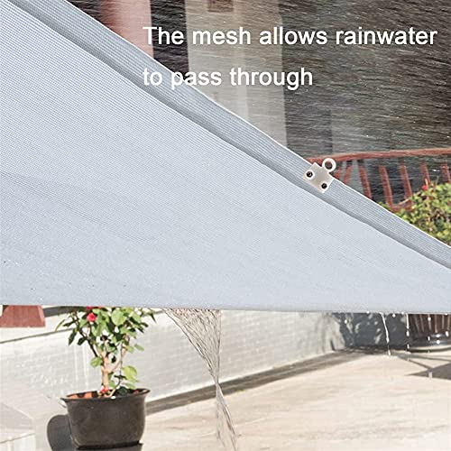 ALBN-Shading net Outdoor Shading Netting 80% Shading Rate HDPE Anti-UV for Garden Balcony Window with Free Universal Buckle (Color : White, Size : 3x5m)