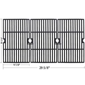 Hisencn Grill Kits for DynaGlo DGF510SBP, DGF510SSP, DGF510SSP-D, Heat Plate and Cooking Grid for Backyard BY13-101-001-13, GBC1460W, GBC1461W, GBC1462W, GBC1059WB, BH13-101-099-01, BH14-101-099-01