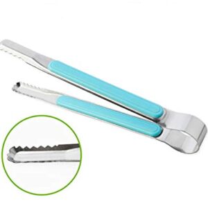 2Pcs Barbecue Clip, Stainless Steel Korean Style Heat Resistant Barbecue Grill Clip Tongs for Outdoor BBQ Supplies Accessories