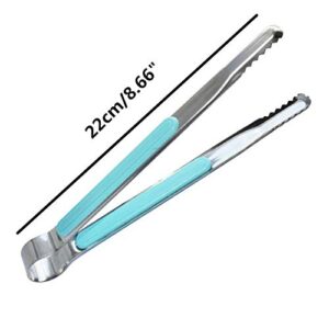 2Pcs Barbecue Clip, Stainless Steel Korean Style Heat Resistant Barbecue Grill Clip Tongs for Outdoor BBQ Supplies Accessories