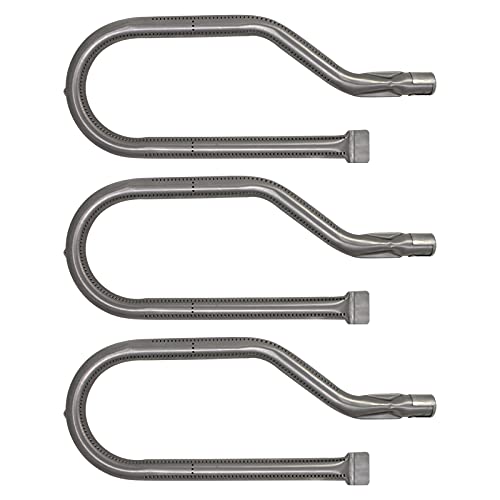 UpStart Components 3-Pack BBQ Gas Grill Tube Burner Replacement Parts for Virco Kirkland Signature 720-0011 - Compatible Barbeque Stainless Steel Pipe Burners