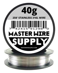 stainless steel 316l - 250' - 40 gauge wire