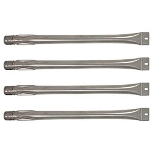 upstart components 4-pack bbq gas grill tube burner replacement parts for master forge 2518-3 - compatible barbeque stainless steel pipe burners