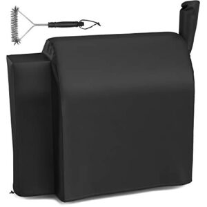 nupick grill cover for traeger 780 / 34 series, zipper design, heavy duty and waterproof pellet cover for traeger texas pro 34 grills