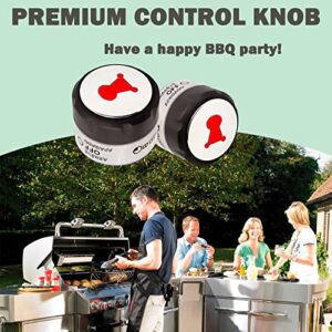 𝟮𝟬𝟮𝟯 𝐔𝐩𝐠𝐫𝐚𝐝𝐞𝐝 91538 Gas Grill Lighted Control Knobs(OEM) , 91538 Knob Compatible with Weber Summit 400/600 Grills Manufactured 2012 and Later, Fit for E-470/670, S-460/470/660/670 etc.