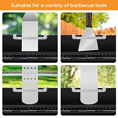 2Pcs Griddle Spatula Holder, Suitable for Blackstone, Camp Chef, Royal Gourmet, Outdoor Grilling Essential Accessories, Griddle Tool Holder