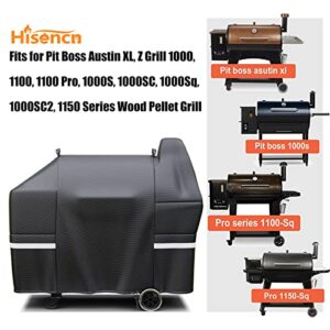 Hisencn Grill Cover for Pit Boss Austin XL, Z Grill 1000, Heavy Duty Waterproof Wood Pellet Grill Cover for PB Rancher XL, 1000, 1100 pro, 1150, UV and Fade Resistant BBQ Cover