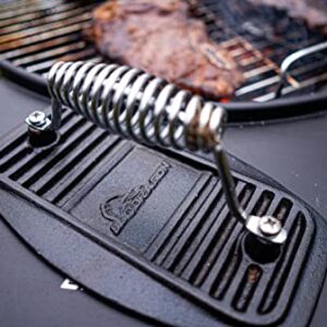 BBQ Dragon Cast Iron Barbecue Press, BBQ Grill Press, Grill Accessories, Griddle Weight, Meat Press, Best for Removing Unwanted Fat, Paninis & Sandwiches, Hamburgers and Steaks