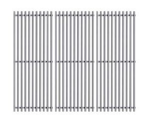 htanch se1343(3-pack) 16 3/8" stainless steel cooking grid grates replacement for backyard by14-101-001-099, gbc1449w-c, gbc1449wbs-c, gbc1449wrs-c uniflame gbc1030w gbc1030wrs gbc1030wrs-c, gbc1134