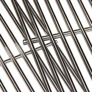 Htanch SE1343(3-Pack) 16 3/8" Stainless Steel Cooking Grid Grates Replacement for Backyard BY14-101-001-099, GBC1449W-C, GBC1449WBS-C, GBC1449WRS-C Uniflame GBC1030W GBC1030WRS GBC1030WRS-C, GBC1134