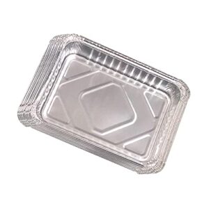 donsiqizz 40pack weber 6415 drip pans, grease cup liner for weber q, pulse, traveler grill, spirit gas i & ii, genesis gas, genesis ii 200&300-8.5" x 6" disposable aluminum foil grease trays