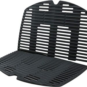 Uniflasy 7646 Cooking Grates for Weber Q300 Q320 Q3000 Q3200 Series Gas Grills Grill Parts Cast Iron Grill Grates Replacement for Weber Q300 2 Pack