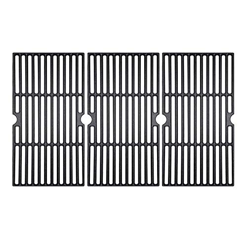 Rejekar Porcelain Cast Iron Grill Grates Cooking Grid Replacement for Charbroil 463436213, 463436214, 463436215, 463440109 Gas Grills 16 7/8" BBQ Grates Replacement Parts