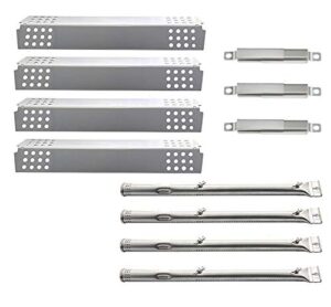 votenli s9732a (4-pack) s1473a (4-pack) 16 7/16" heat plate and burner replacement for charbroil 463241013, 463241313, 463241314, 463241413, 463241414, 466241013, 466241313, 466241413
