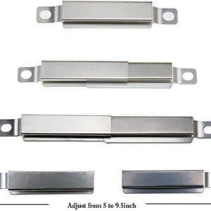 Votenli S9732A (4-Pack) S1473A (4-Pack) 16 7/16" Heat Plate and Burner Replacement for Charbroil 463241013, 463241313, 463241314, 463241413, 463241414, 466241013, 466241313, 466241413