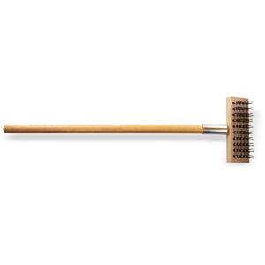 Carlisle FoodService Products Wood Oven Grill Brush & Scraper with Handle, 30 Inches, Natural