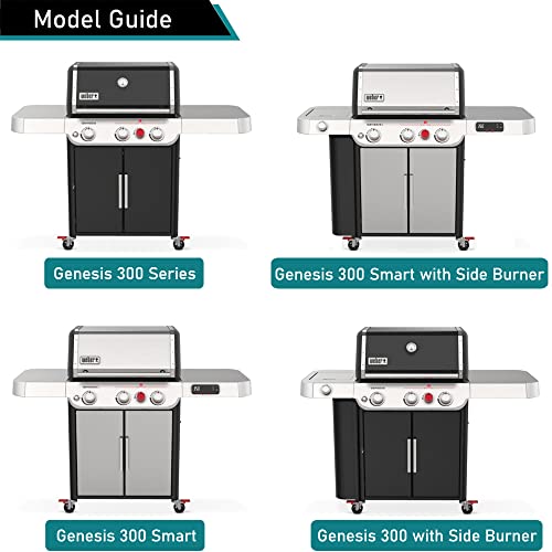 ZJYWSCH Grill Cover for New 2022 Weber Genesis 300 Series 3-Burner Gas Grill Outdoor Waterproof, 7757 Fit for Genesis E-325s S-325s EX-325s SX-325s E-335 S-335 EX-335 SX-335 EPX-335