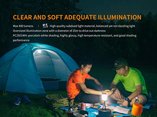 Fenix CL26R LED Rechargeable Camping Lantern (RED), White and Red Multi-Directional Lighting, with LumenTac Organizer