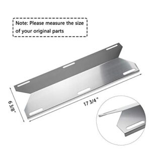 Hisencn BBQ Repair Kit Replacement for Jenn Air Gas Grill 720-0336, 7200336, 720 0336 Grill Stainless Steel Burners,Stainless Steel Heat Plates Stainless Steel Cooking Grid Grates & igniters