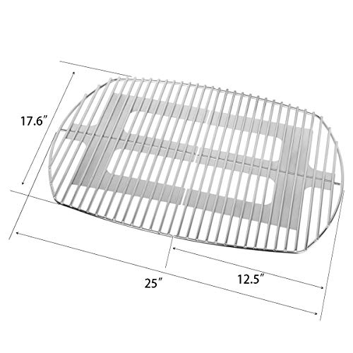 Stanbroil Solid Rod Stainless Steel Grill Cooking Grates for Weber Q300, Q320, Q3000, Q3100, Q3200 Series Gas Grill, Replacement Parts for Weber 7646