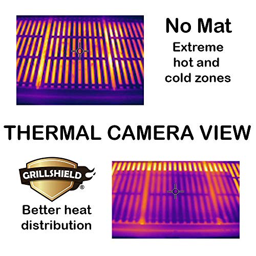 GrillShield - 2 Extra Large Copper Grill and Bake Mats - Best Gift - 17 X 23 inches Non Stick Mats for BBQ Grilling & Baking, Reusable and Easy to Clean