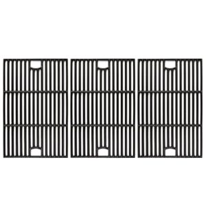 hisencn 17 inch grill cooking grates for homedepot nexgrill 720-0896 720-0896b 720-0896c 720-0896cp 720-0896e, cast iron grate grill grid replacement parts for nexgrill 720-0898 720-0898a - 3 pack