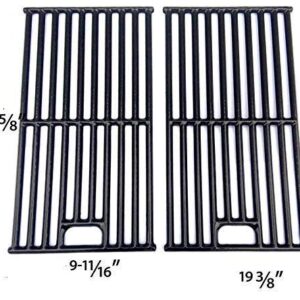 Porcelain Cast Grates for Master Forge SH3118B, 314076 Gas Grill Models, Set of 2