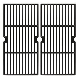 utheer grill grates fit oklahoma joe's longhorn comb charcoal/gas smoke 12201767,14201767, oklahoma joe's longhorn 18202083,16202046,15202029, for grill or smoker sides, heavy duty cast iron, 2 pcs