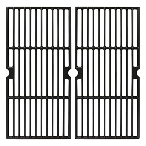 Utheer Grill Grates fit Oklahoma Joe's Longhorn Comb Charcoal/Gas Smoke 12201767,14201767, Oklahoma Joe's Longhorn 18202083,16202046,15202029, for Grill Or Smoker Sides, Heavy Duty Cast Iron, 2 Pcs