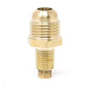 gasone propane orifice connector brass tube fitting 3/8" flare x 1/8" mnpt or male pipe by gas one