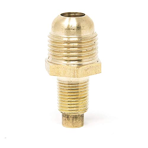 GasOne Propane Orifice Connector Brass Tube Fitting 3/8" Flare x 1/8" Mnpt or Male Pipe by Gas One