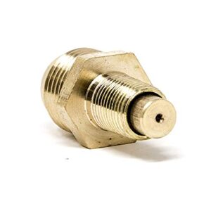 GasOne Propane Orifice Connector Brass Tube Fitting 3/8" Flare x 1/8" Mnpt or Male Pipe by Gas One