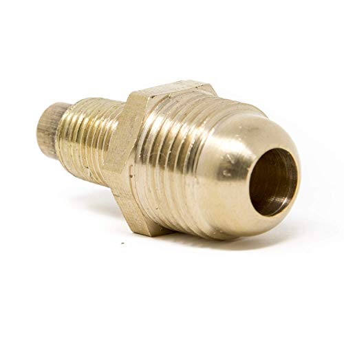 GasOne Propane Orifice Connector Brass Tube Fitting 3/8" Flare x 1/8" Mnpt or Male Pipe by Gas One